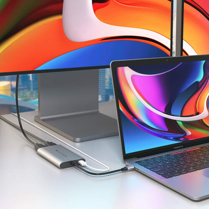 HYPER HyperDrive Adaptador USB Tipo C con Doble HDMI 4K y Carga 100W