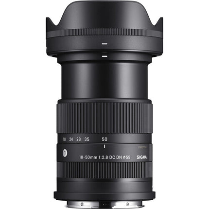 Sigma 18-50mm f/2.8 DC DN Lente para Leica L APS-C con Parasol incluido