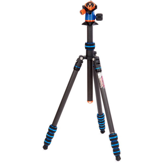 3 Legged Thing Punks Billy 2.0 Trípode de Fibra de Carbono 65.3" con Cabezal Bola AirHed Neo 2.0 Azul