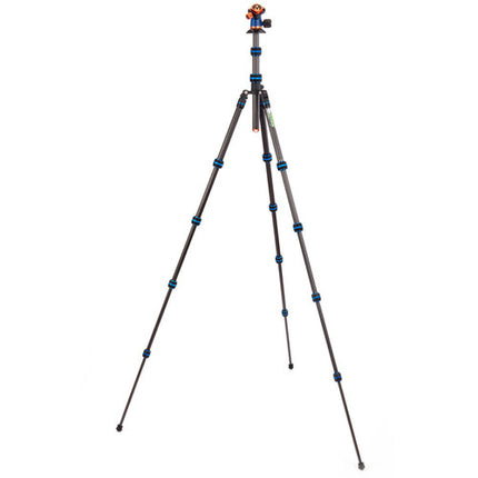 3 Legged Thing Punks Brian 2.0 trípode de fibra de carbono 73 cm altura máxima y cabeza bola AirHed Neo 2.0 azul