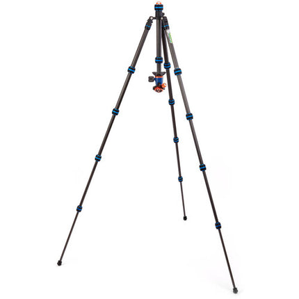 3 Legged Thing Punks Brian 2.0 trípode de fibra de carbono 73 cm altura máxima y cabeza bola AirHed Neo 2.0 azul