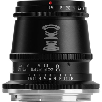 TTArtisan Objetivo 17mm f1.4 para Nikon Z Formato APS-C Multicapa 40.5mm