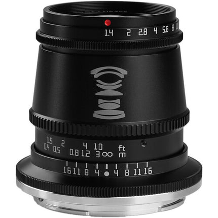 TTArtisan Objetivo 17mm f1.4 para Nikon Z Formato APS-C Multicapa 40.5mm