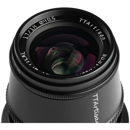 TTArtisan 17mm f1.4 Objetivo L-Mount para Leica L APS-C 40.5mm