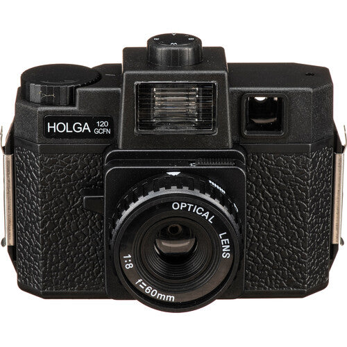 Holga 120GCFN Cámara de Medio Formato con Flash 60mm f8 y Máscaras 6x45 y 6x6 cm