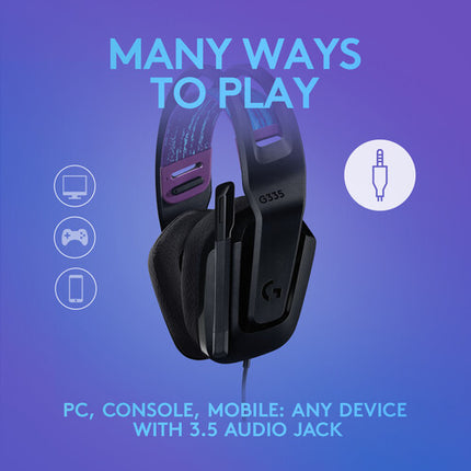 Logitech G G335 Auriculares Gaming con Cable Drivers 40mm Negro