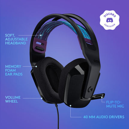 Logitech G G335 Auriculares Gaming con Cable Drivers 40mm Negro