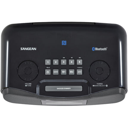 Sangean RCR-20 Radio Despertador Digital Bluetooth Dual Alarma USB