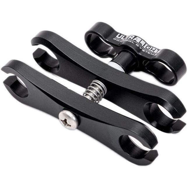 Ultralight Long Ball Clamp con T-Knob Anodizado 3 Pulgadas Negro