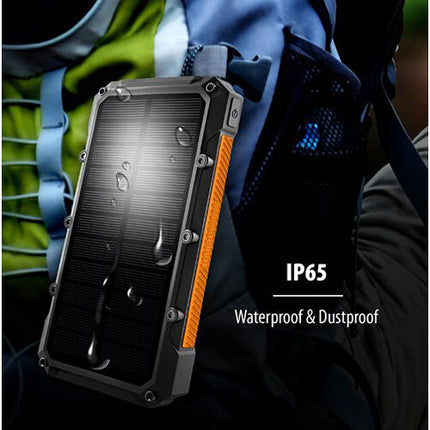 ToughTested Cargador Solar 10000mAh Batería Recargable y Carga Inalámbrica 10W
