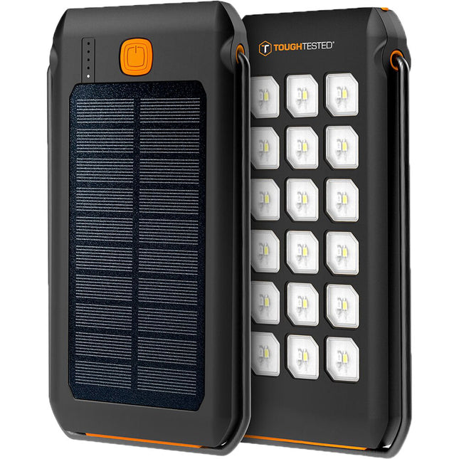 ToughTested Cargador Solar 10000mAh Banco de Energía Resistente IP44
