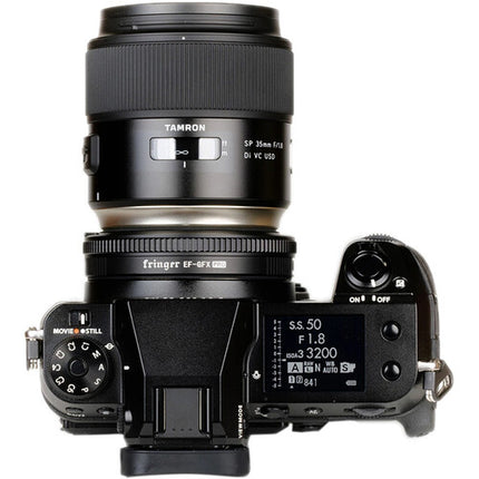 Fringer Adaptador Automático para Lentes EF a Cámara FUJIFILM GFX con Autofocus y Estabilización