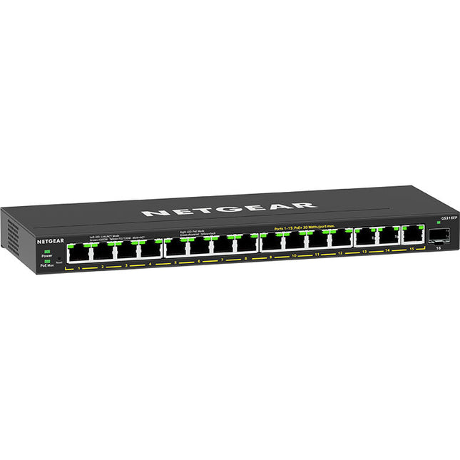 Netgear GS316EP Switch Gestionado 16 Puertos Gigabit PoE+ 32 Gb/s SFP