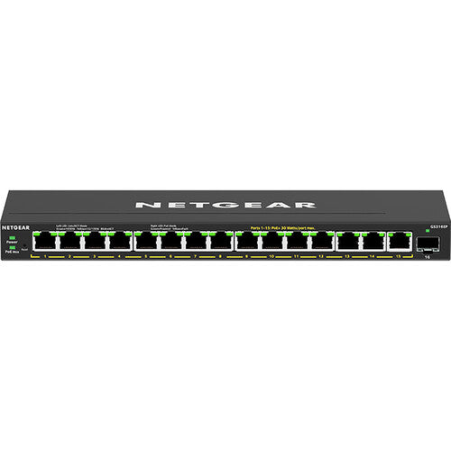 Netgear GS316EP Switch Gestionado 16 Puertos Gigabit PoE+ 32 Gb/s SFP
