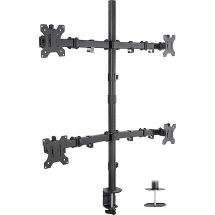 Mount-It! Soporte de Escritorio para 4 Monitores 19-32" VESA 75x75 100x100