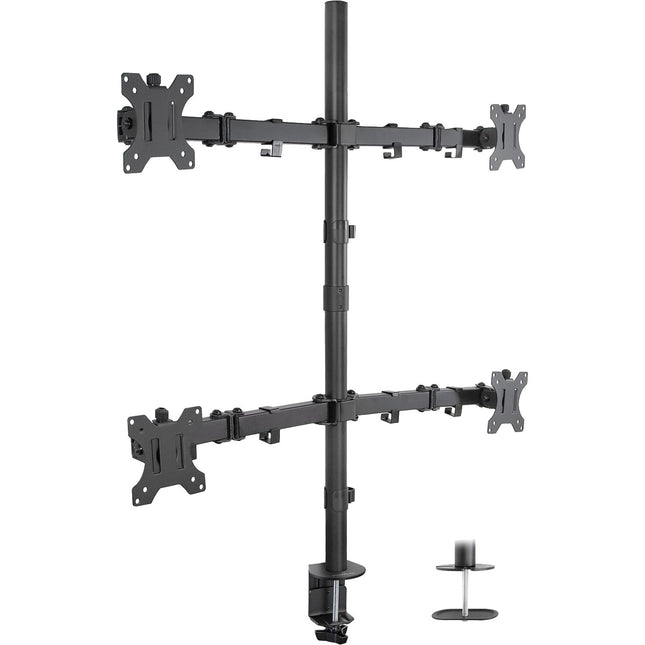 Mount-It! Soporte de Escritorio para 4 Monitores 19-32" VESA 75x75 100x100