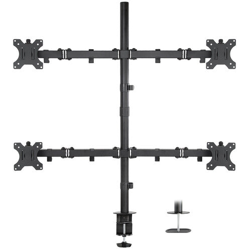 Mount-It! Soporte de Escritorio para 4 Monitores 19-32" VESA 75x75 100x100
