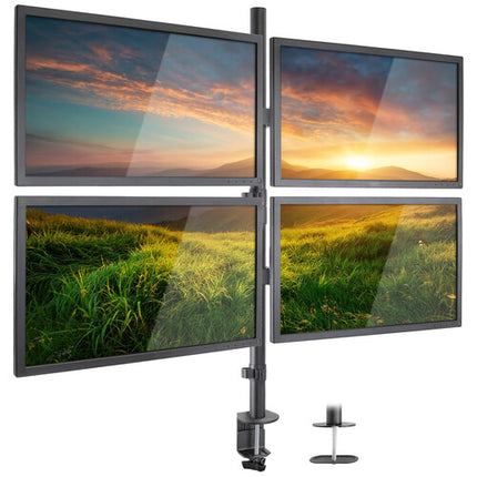 Mount-It! Soporte de Escritorio para 4 Monitores 19-32" VESA 75x75 100x100