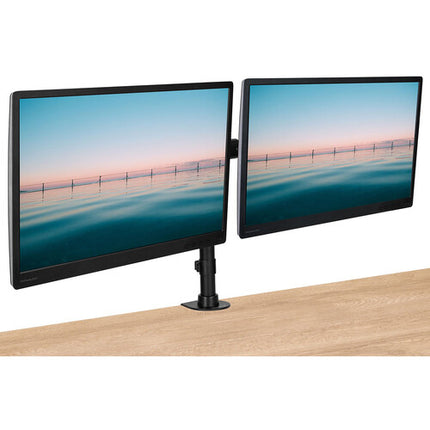 Mount-It! Soporte de Escritorio Dual para Monitores de 13 a 27" con Ajuste de Altura y Rotación