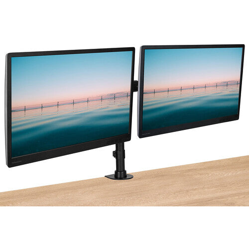 Mount-It! Soporte de Escritorio Dual para Monitores de 13 a 27" con Ajuste de Altura y Rotación