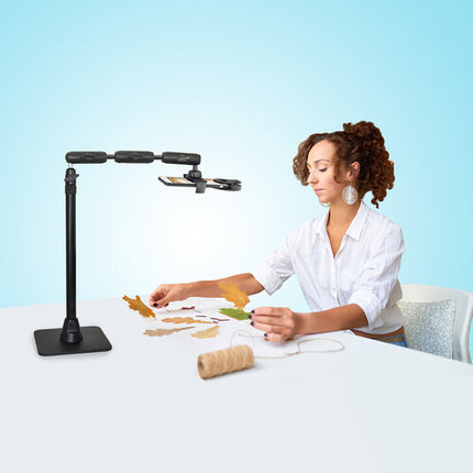 ARKON HD8RV29 Soporte Profesional para Teléfono y Cámara Negro con Altura Máxima de 43"
