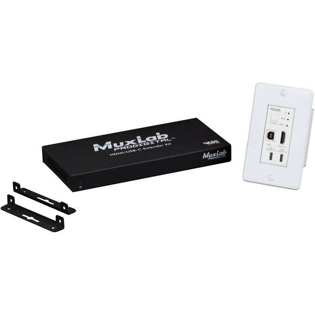 MuxLab HDMI USB-C Extensor KVM 4K 230' con Transmisor y Receptor