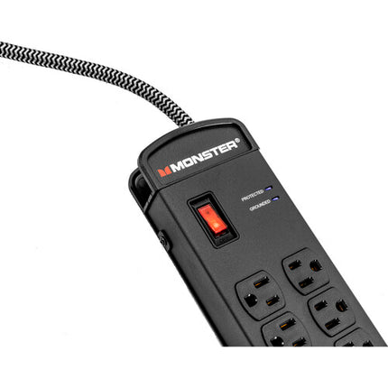 Monster Cable Pro MI Protector de Sobretensión 8 Enchufes 2 Puertos USB 1960 Julios