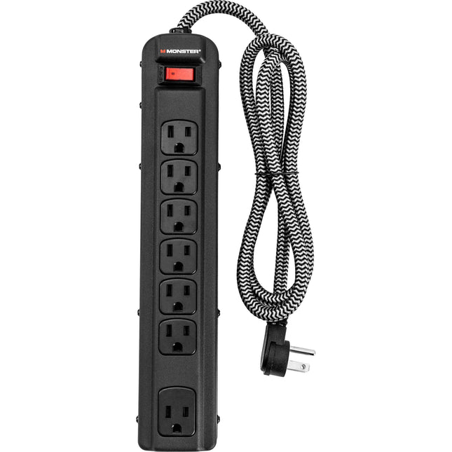 Monster Cable Pro MI Protector de Sobretensión 7 Enchufes 1350 Julios Interruptor LED