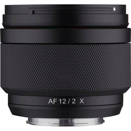 Samyang 12mm f2.0 AF para FUJIFILM X lente APS-C con estuche