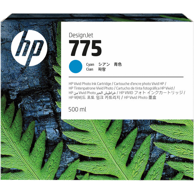 Cartucho de Tinta Original HP 775 Cyan 500mL para Impresora DesignJet Z6 Pro 64"