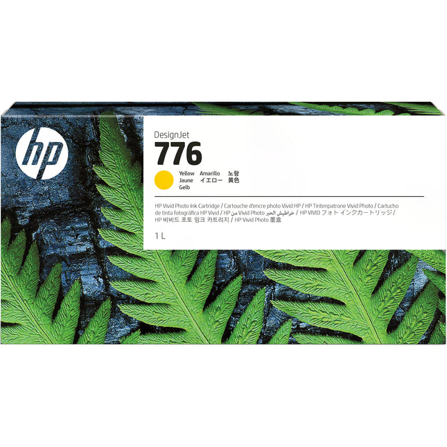 Cartucho de tinta original HP 776 amarillo 1L para impresora HP DesignJet Z9+ Pro 64 pulgadas