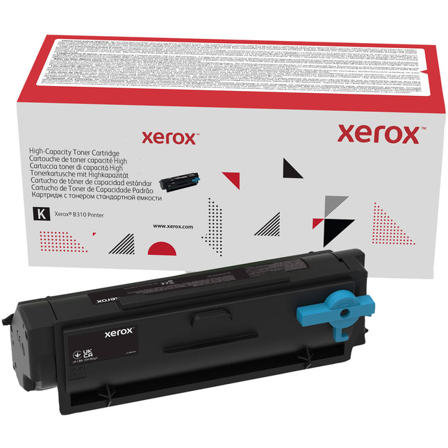 Cartucho de Tóner Negro de Alta Capacidad Xerox B310 para impresión 8000 páginas Reutilizable