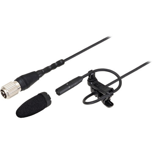 Audio-Technica BP898 Micrófono Lavalier Cardioide Subminiatura 140 dB con Módulo XLR y Clip