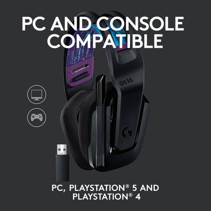 Logitech G G535 LIGHTSPEED Auriculares Inalámbricos Negro 40mm 33 Horas