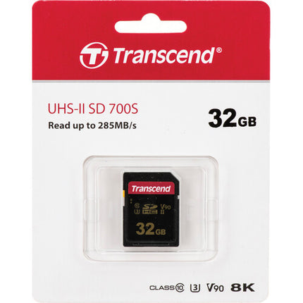 Transcend 32GB 700S Tarjeta de Memoria SDHC UHS-II 285 MB/s 180 MB/s