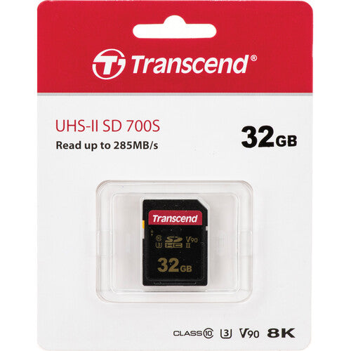 Transcend 32GB 700S Tarjeta de Memoria SDHC UHS-II 285 MB/s 180 MB/s