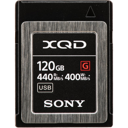 Sony 120GB Tarjeta de Memoria XQD G Series 440MBs Lectura 400MBs Escritura