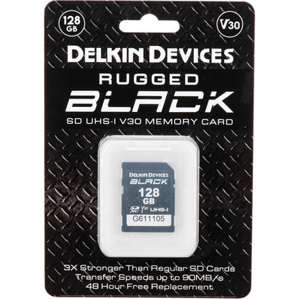 Delkin Devices Tarjeta de Memoria SDXC 128GB UHS-I 90MB/s con Estuche