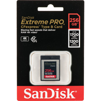 SanDisk 256GB Extreme PRO CFexpress Tipo B y 128GB SDXC Tarjetas de Memoria Kit