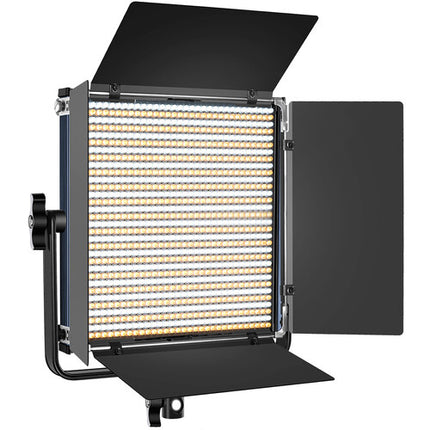 GVM LED1200 Panel LED bicolor 3200-5600K CRI 97 con barndoor