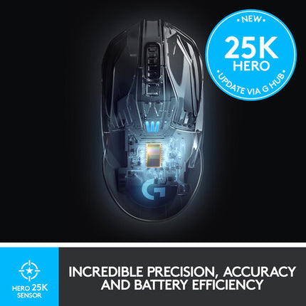 Logitech G G903 HERO Ratón Inalámbrico Gaming 16000 dpi 2.4 GHz LIGHTSPEED USB