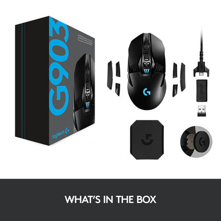 Logitech G G903 HERO Ratón Inalámbrico Gaming 16000 dpi 2.4 GHz LIGHTSPEED USB