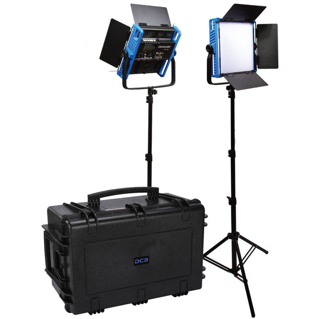 Dracast Kala Plus LED1000 Panel LED Bicolor 2300 Lux 14x15.4 Pulgadas Kit de Viaje
