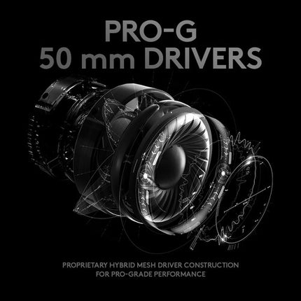 Logitech G PRO X Auriculares Gaming Drivers 50mm Sonido Surround 7.1