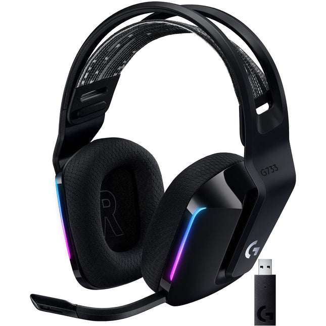 Logitech G G733 Auriculares Gaming Inalámbricos RGB 65.6 ft Alcance 29h Batería