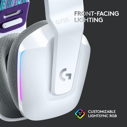 Logitech G G733 LIGHTSPEED Auriculares Gaming Inalámbricos RGB 40mm 29h Batería