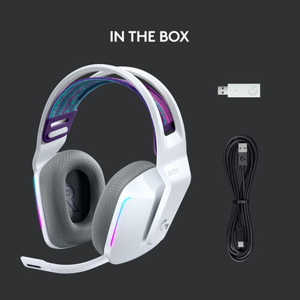 Logitech G G733 LIGHTSPEED Auriculares Gaming Inalámbricos RGB 40mm 29h Batería