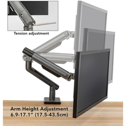 Gabor Levitouch Soporte de Monitor de Escritorio para Pantallas 17 a 32" con Ajuste de Altura y Gestión de Cables