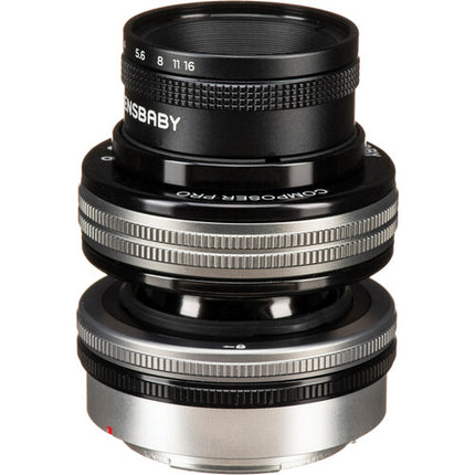 Lensbaby Composer Pro II para Canon RF Óptica Sweet 80 f2.8-22 con bolsa microfibra