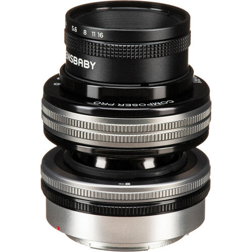 Lensbaby Composer Pro II para Canon RF Óptica Sweet 80 f2.8-22 con bolsa microfibra